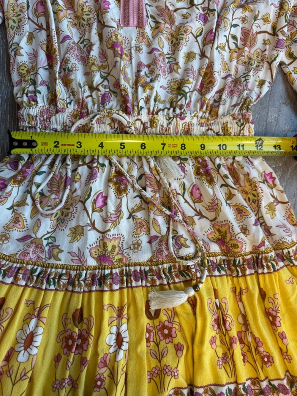 Spell & the Gypsy Portobello Road Floral Tiered V-Neck Mini Dress MK0587 - Picture 7 of 9